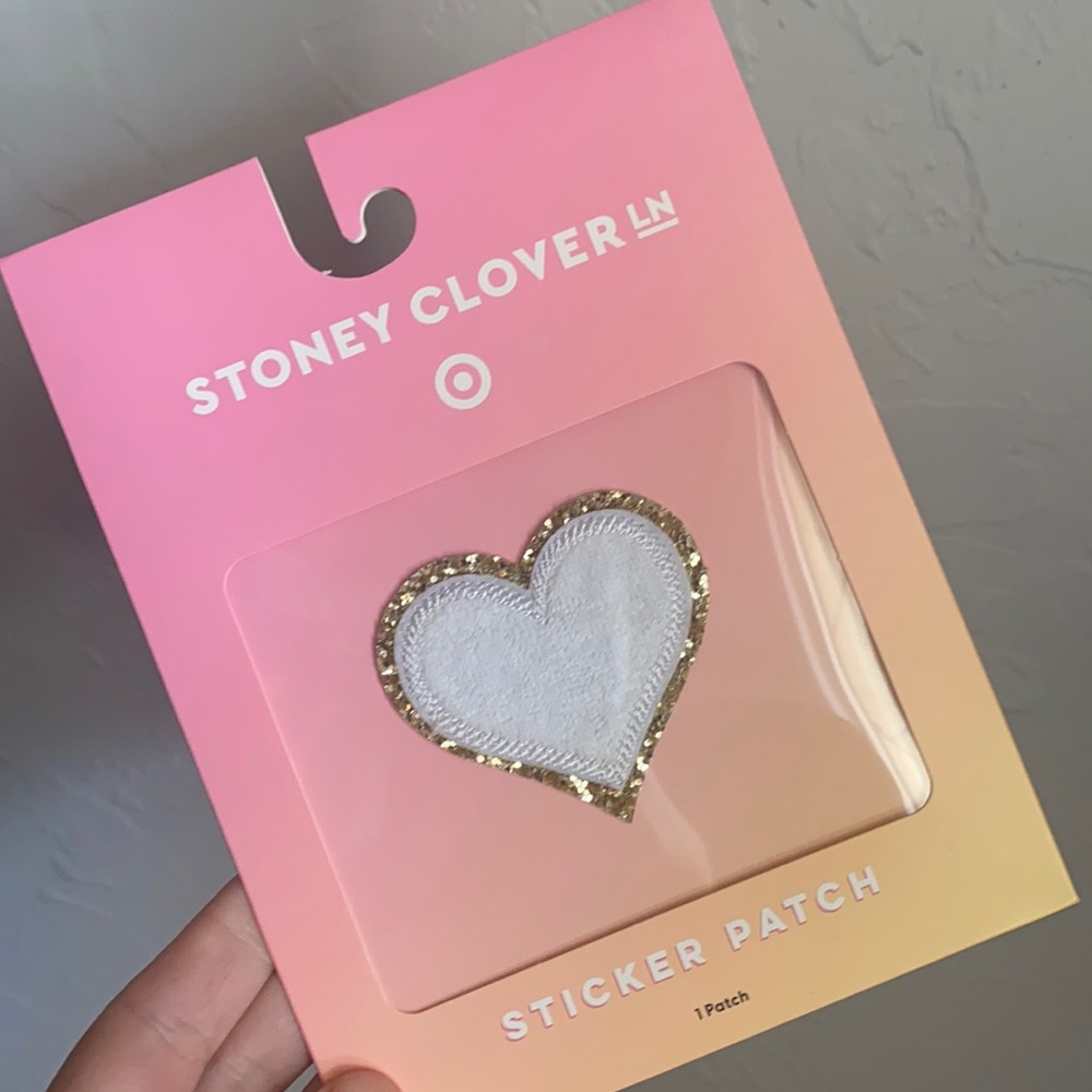 NWT Stoney clover lane heart sticker patch